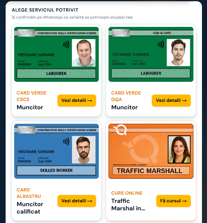 CSCS Londra — product screenshot